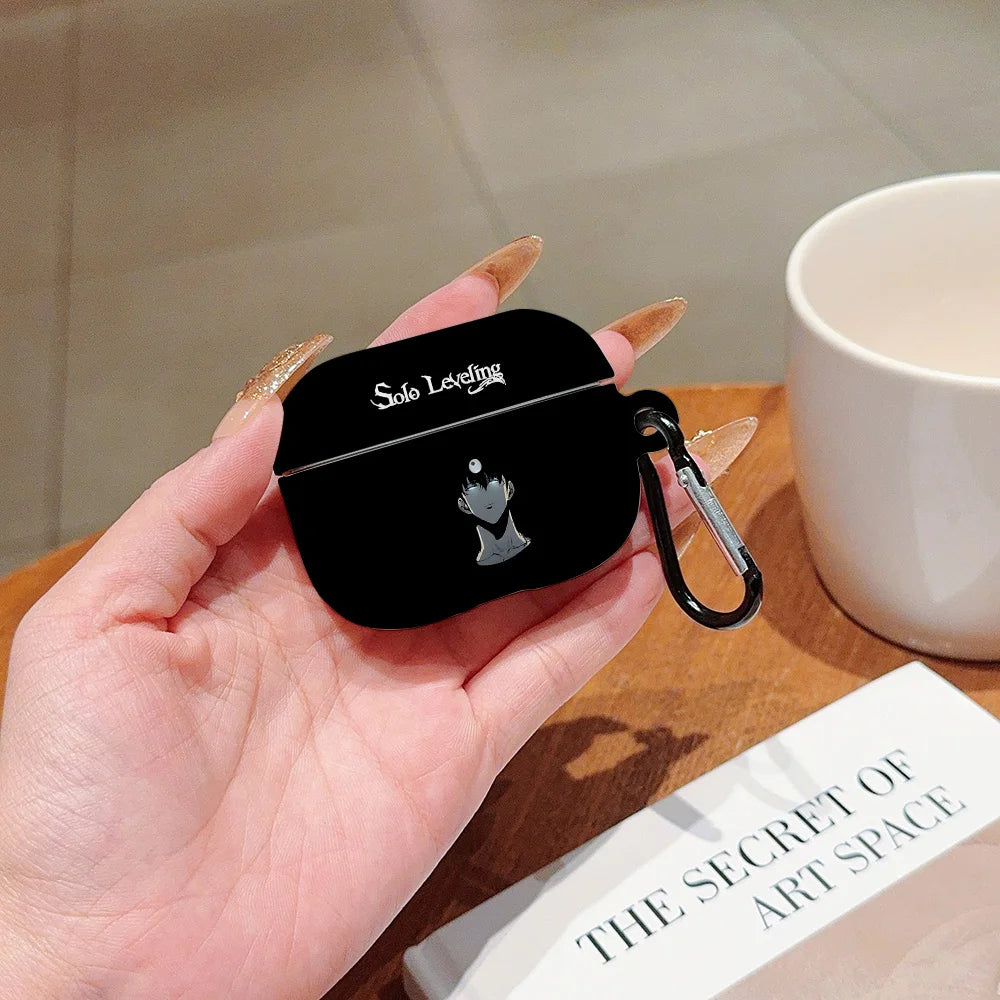 Etuis Solo Leveling Airpods - Visage Sung jin Woo
