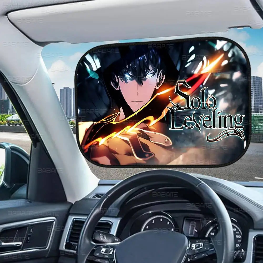 Solo Leveling en voiture : pare-soleil et accessoires du chasseur