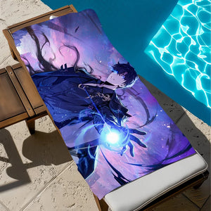 La serviette Solo Leveling : plage, sport et bain