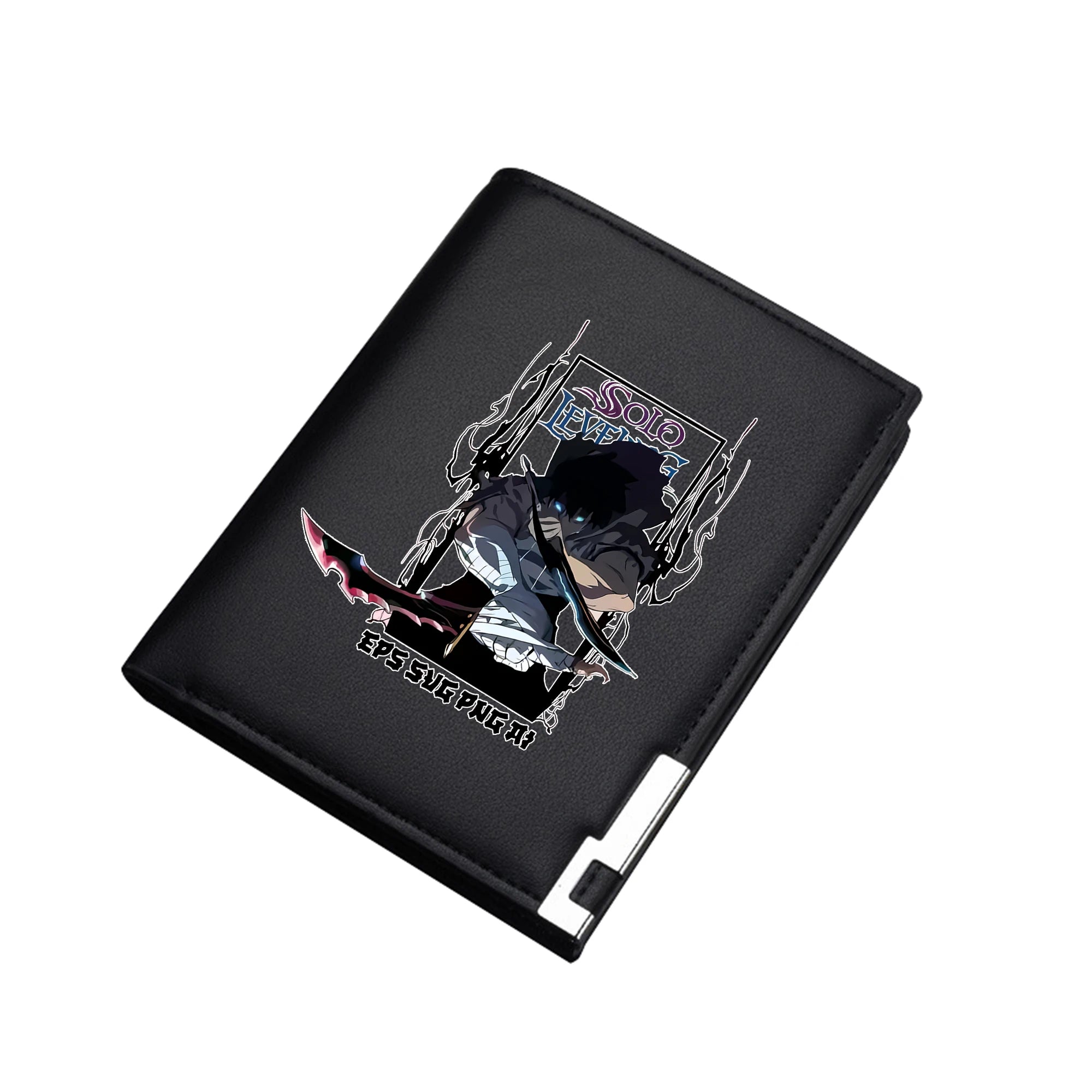 Grand Portefeuille Solo Leveling Sung Jin Woo Et Igris