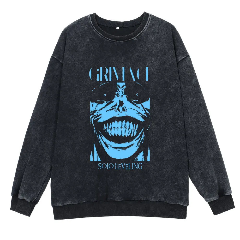 Pull Col Rond Solo Leveling - Statue Du Dieu