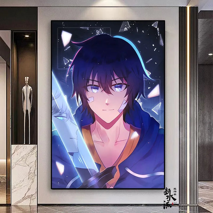 Poster Solo Leveling Sung Jin Woo Jeune