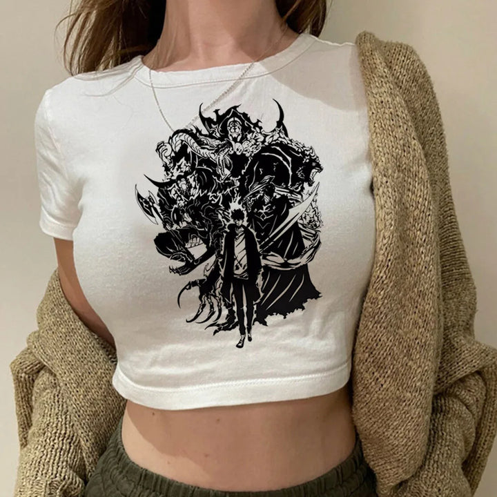 Crop Top Solo Leveling Gothique