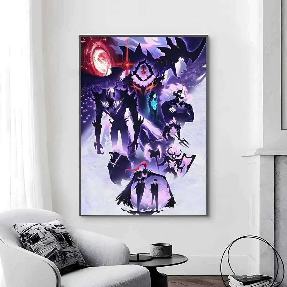 Poster Solo Leveling Sung Jin Woo Et Son Armée