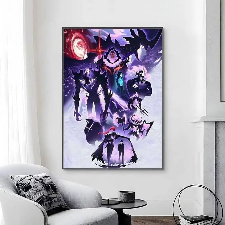 Poster Solo Leveling Sung Jin Woo Et Son Armée
