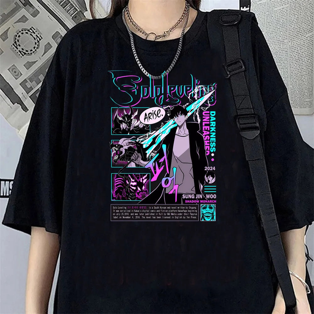 T-shirt Femme Solo Leveling Oversize Arise