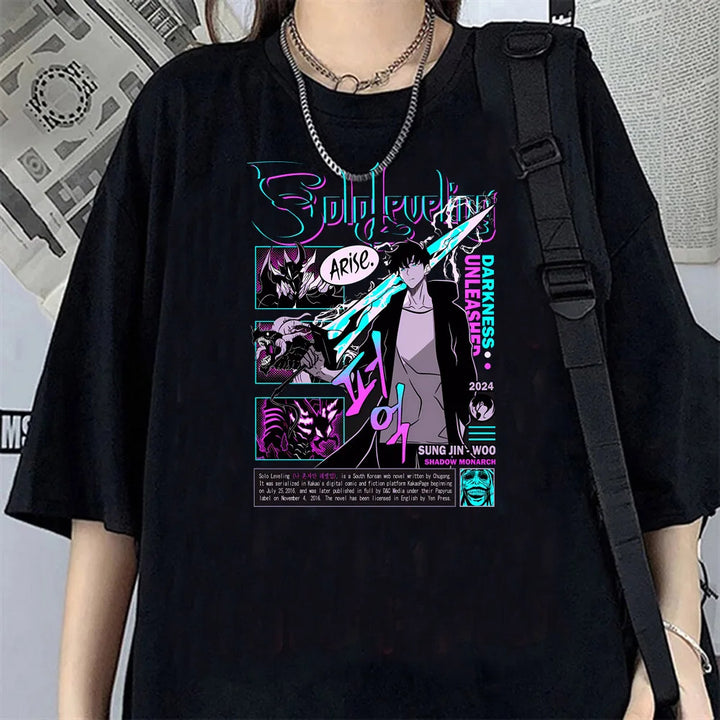 T-shirt Femme Solo Leveling Oversize Arise