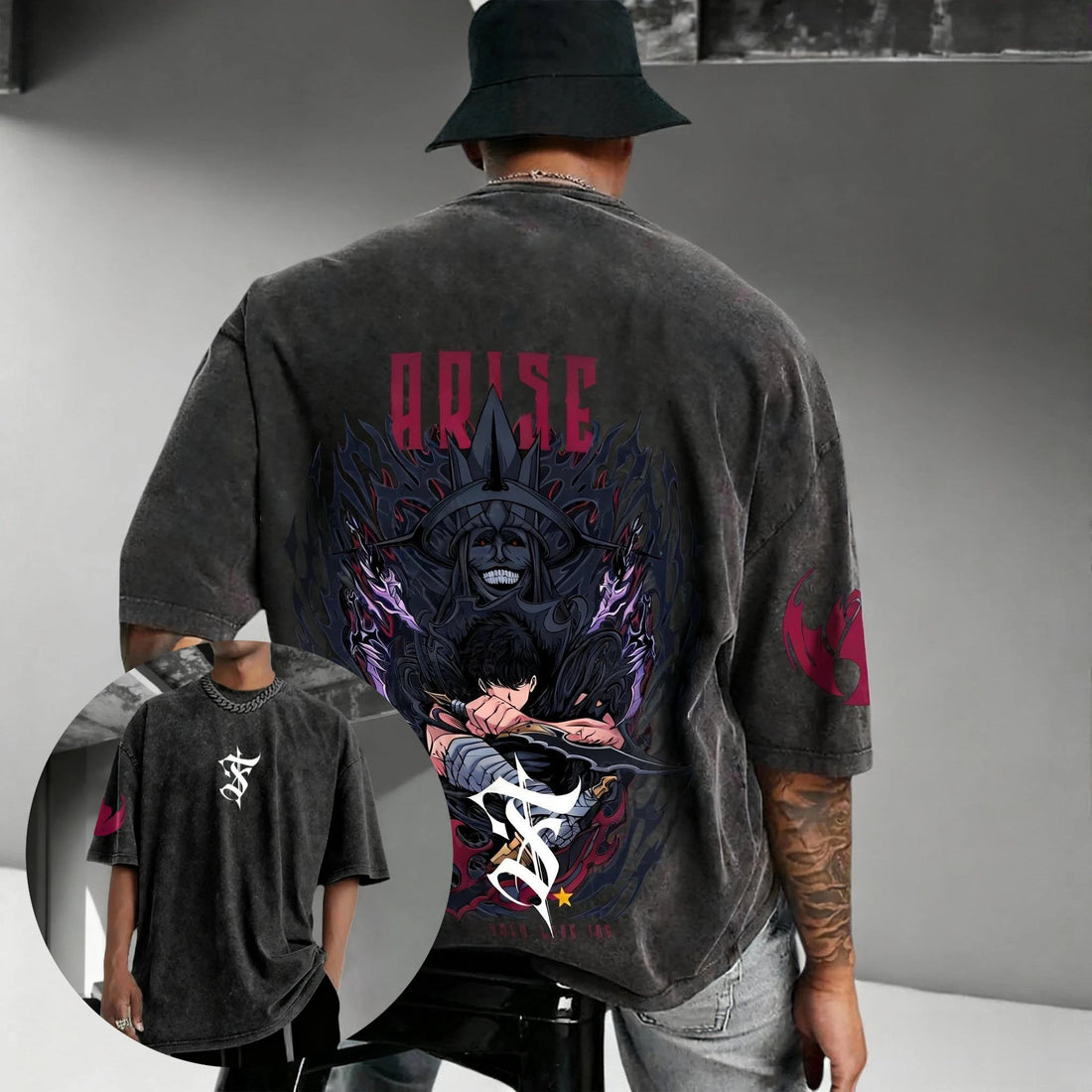 T-Shirt Solo Leveling Arise Rouge