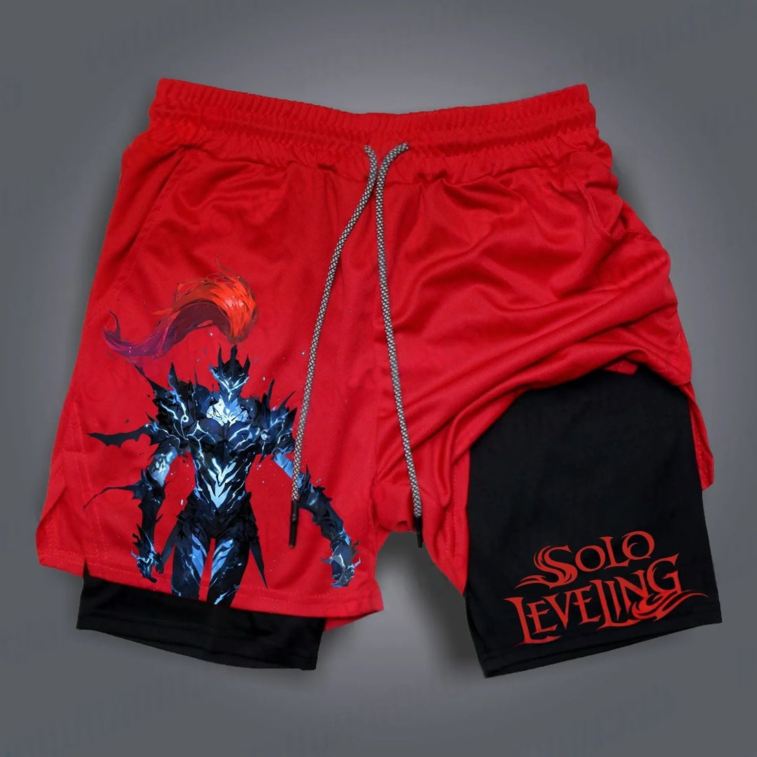 Short de sport 2-en-1 Solo Leveling