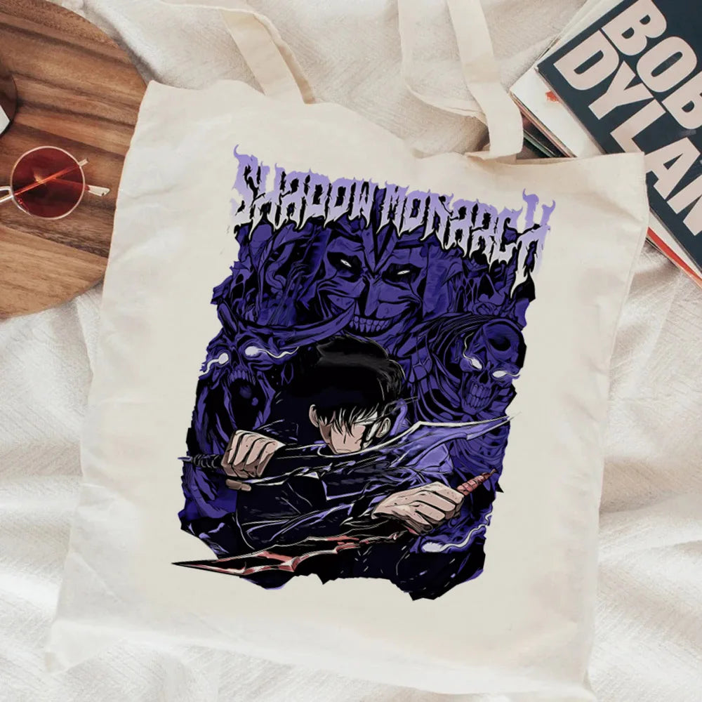 Tote Bag Solo Leveling Blanc