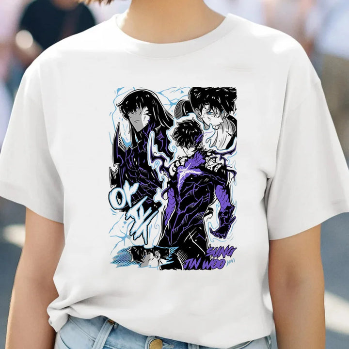 T-shirt Solo Leveling Sung Jin-Woo Transformation