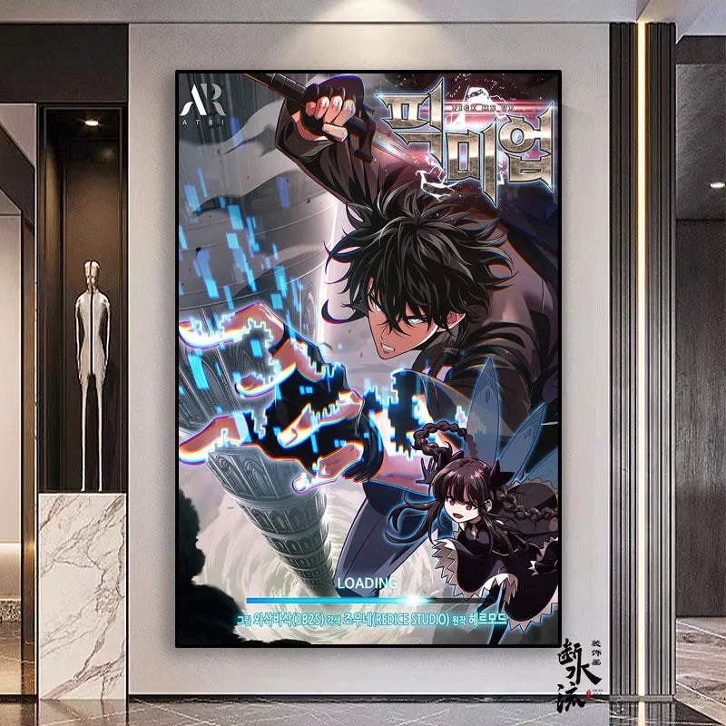 Poster Solo Leveling Crosover Wonderful Precure