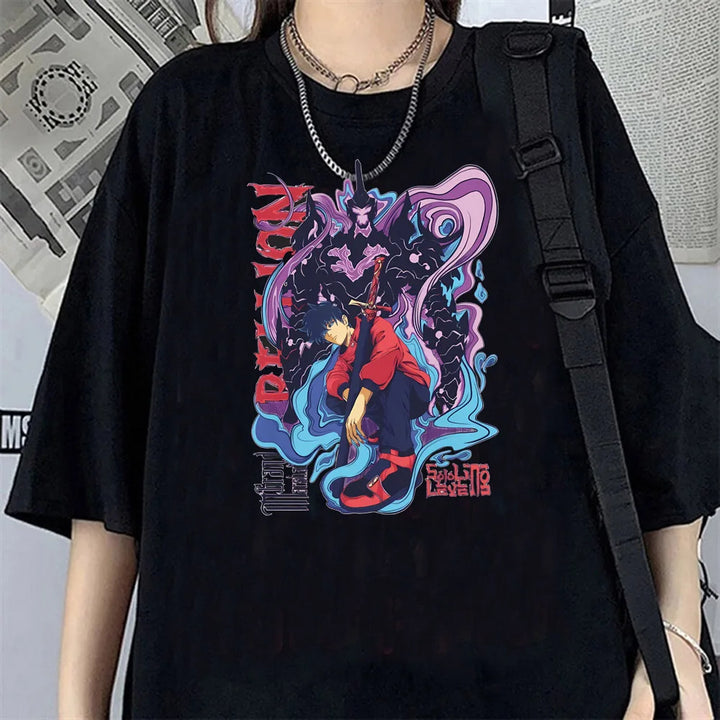 T-shirt Solo Leveling Sung Jin-Woo Et Bellion