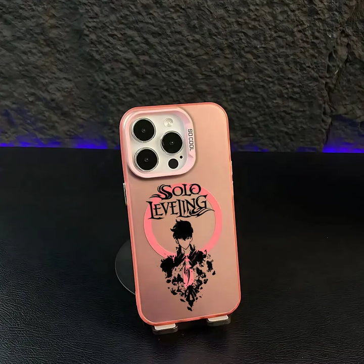 Coque iPhone Solo Leveling Sung Jin-Woo Rose