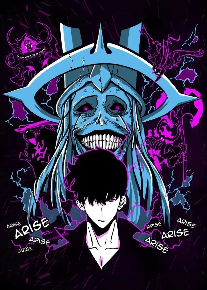 Poster Solo Leveling Néon