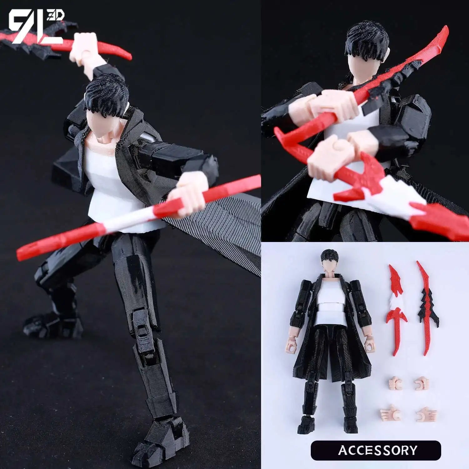 Figurine Solo Leveling Sung Jin-Woo 3D