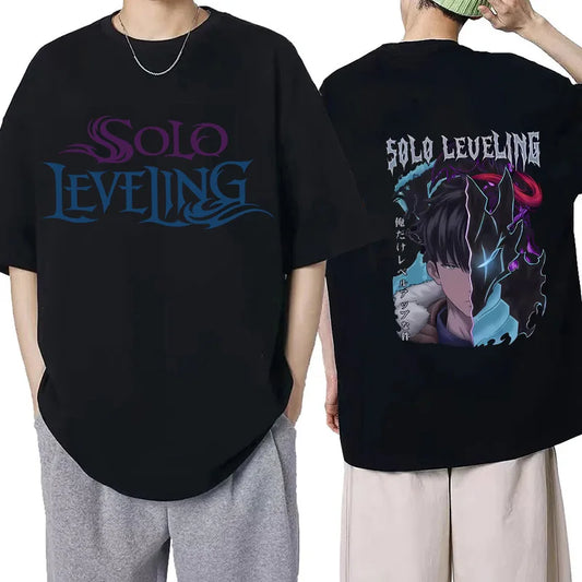 T-Shirt Solo Leveling - Moitié Sung Jin Woo Moitié Igris