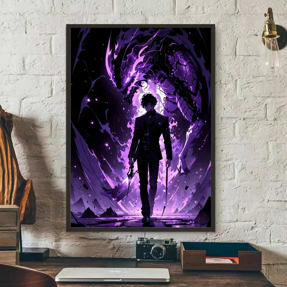 Poster Solo Leveling Mauve