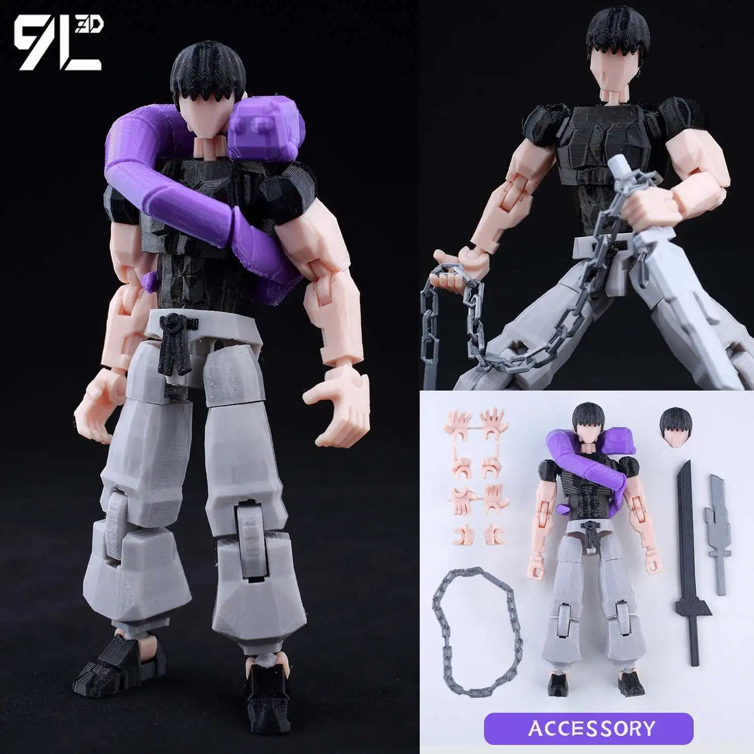 Figurine Solo Leveling Sung Jin-Woo 3D