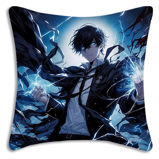 Solo Leveling Blue Cushion Cover