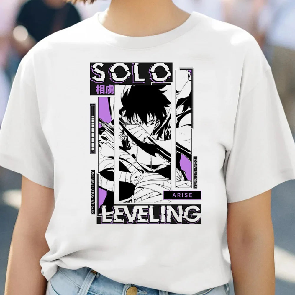 T-shirt Femme Solo Leveling Sung Jin-Woo Assassin