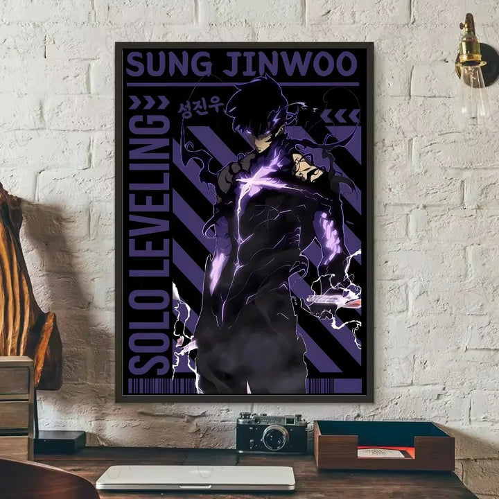 Poster Solo Leveling Sung Jin-Woo Transformation