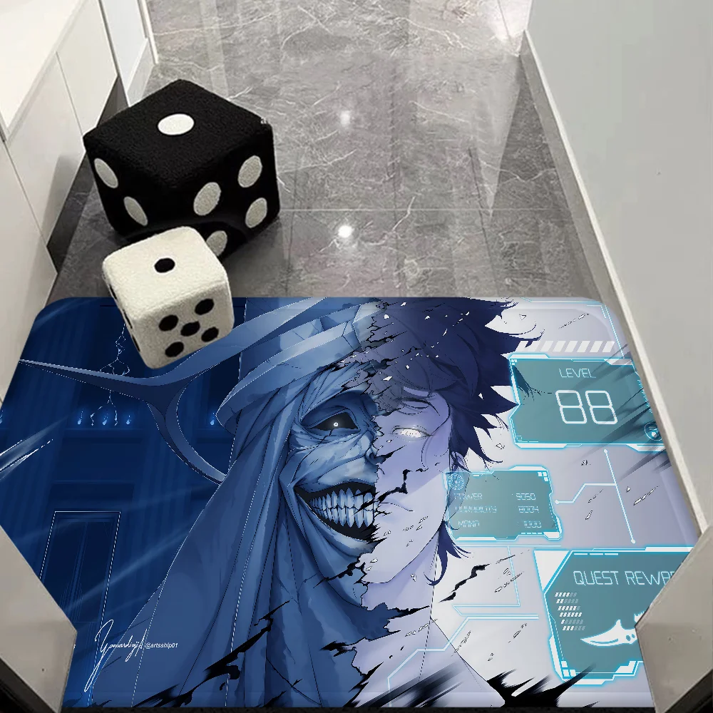 Tapis Solo Leveling Sung Jin Woo Et La Statue