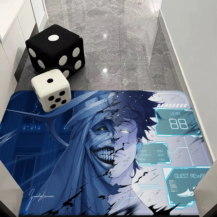 Tapis Solo Leveling Sung Jin Woo Et La Statue