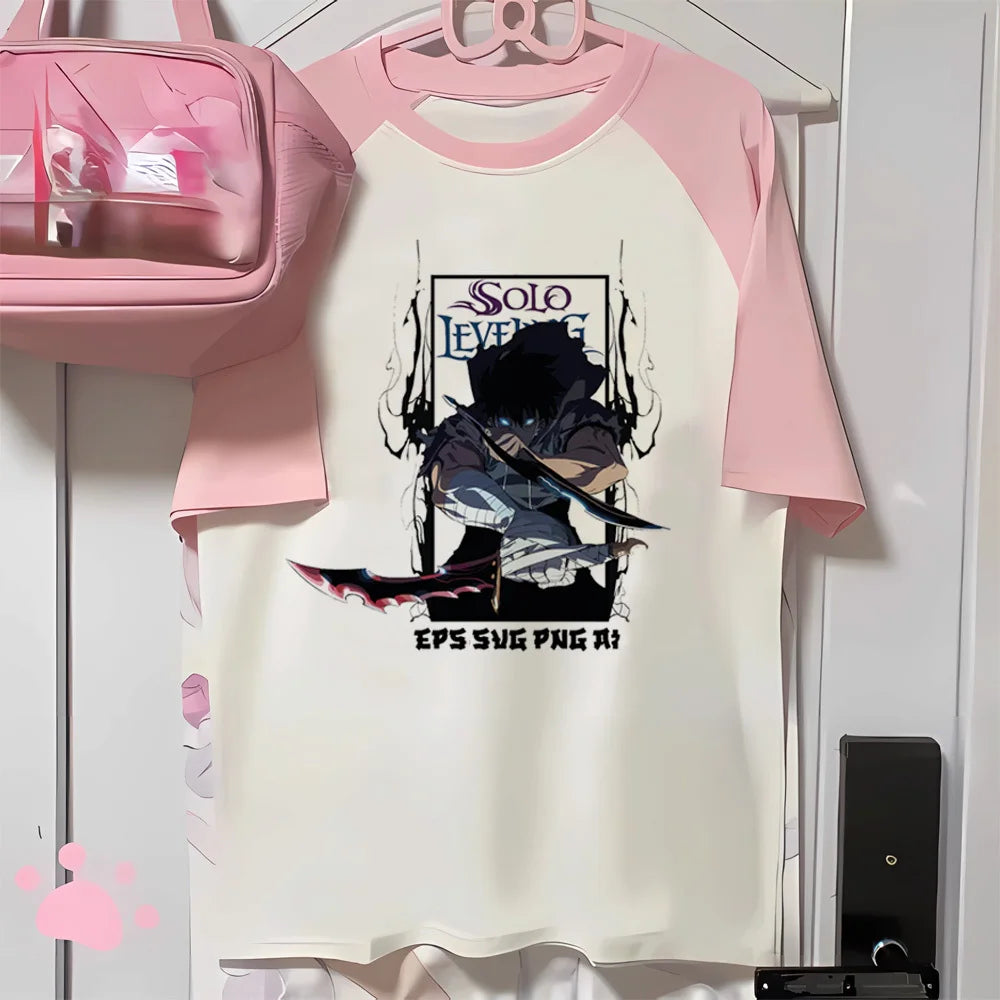 T-shirt Solo Leveling Rose