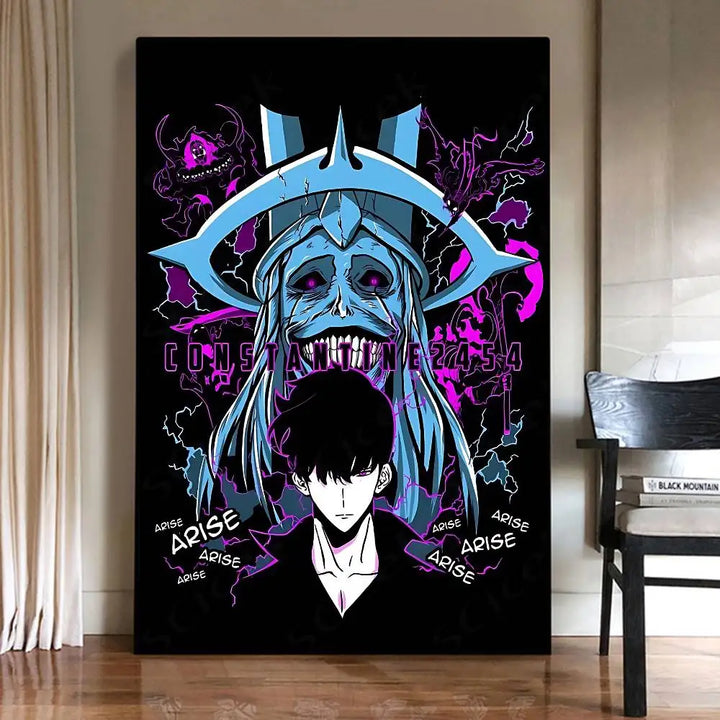 Poster Solo Leveling Néon