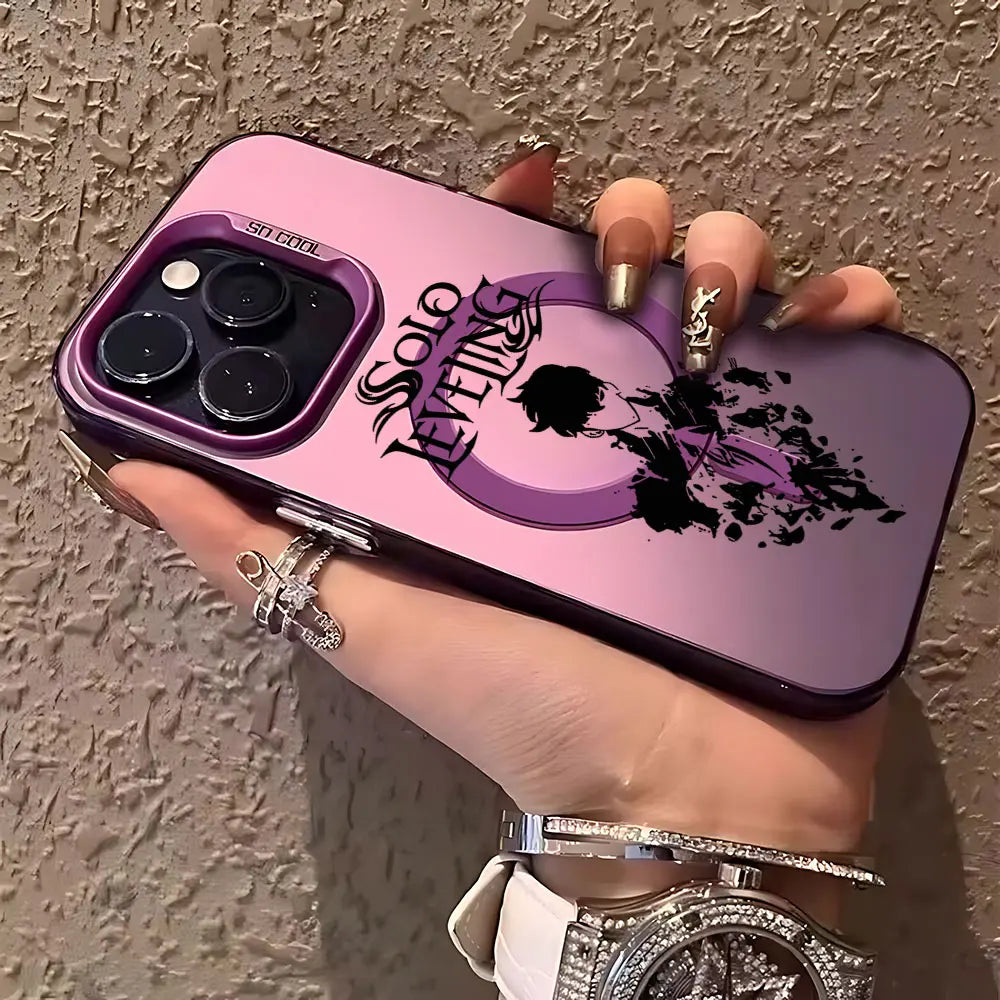 Coque iPhone Solo Leveling Sung Jin-Woo Violet