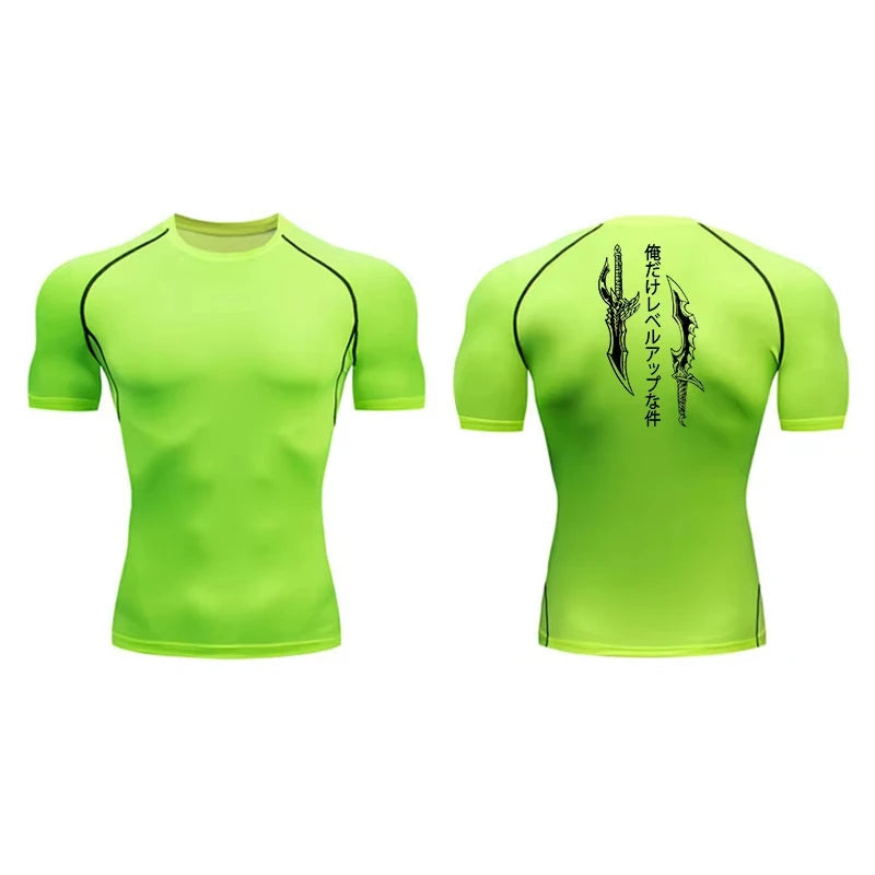 T-shirt de Compression Solo Leveling Fluo