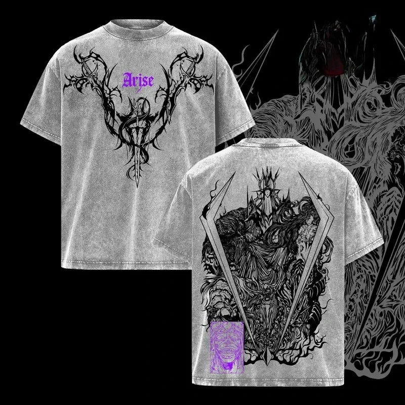 T-shirt Solo Leveling Gothique