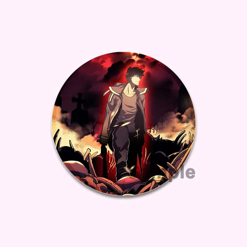 Broche Solo Leveling Rouge