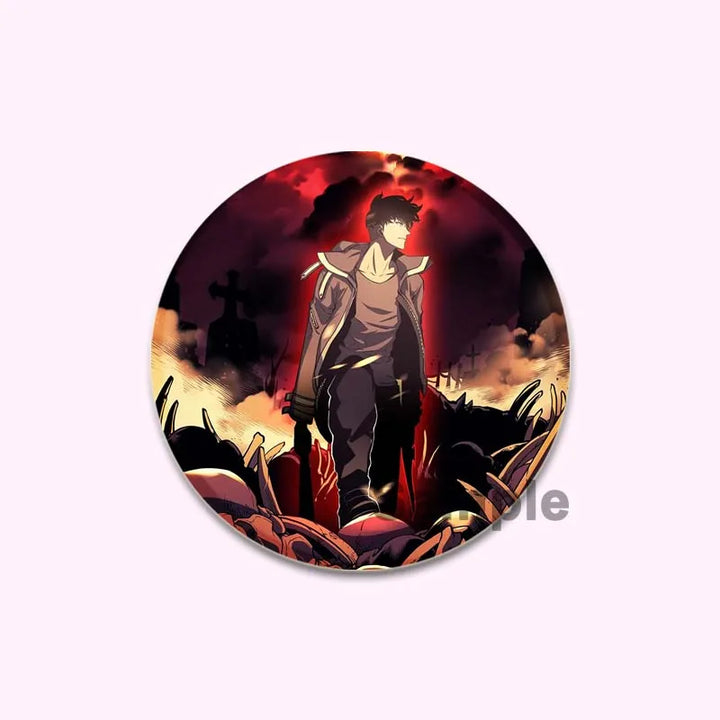 Broche Solo Leveling Rouge