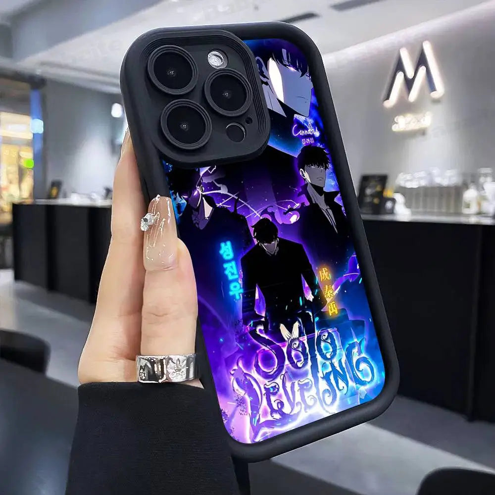 Coque iPhone Solo Leveling Néon