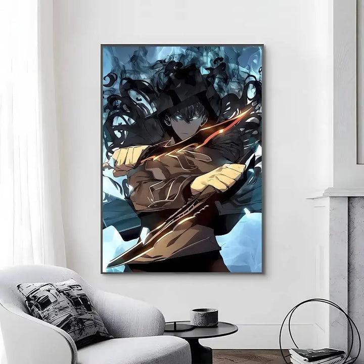 Poster Solo Leveling Sung Jin Woo Capuche