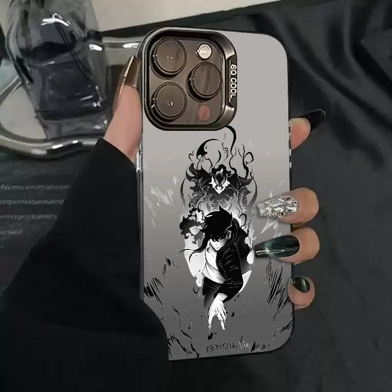 Coque iPhone Solo Leveling Noir Et Blanc