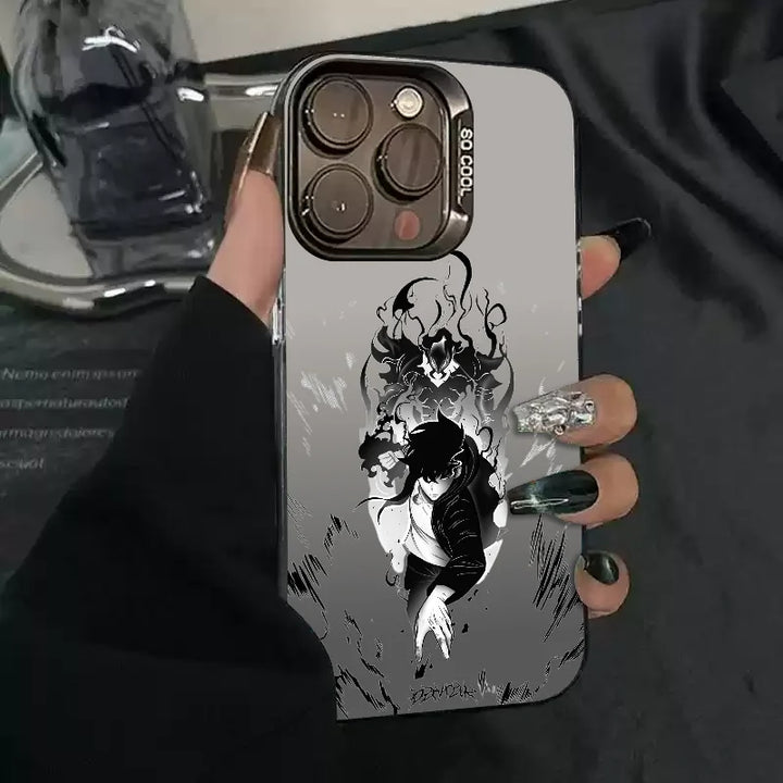 Coque iPhone Solo Leveling Noir Et Blanc