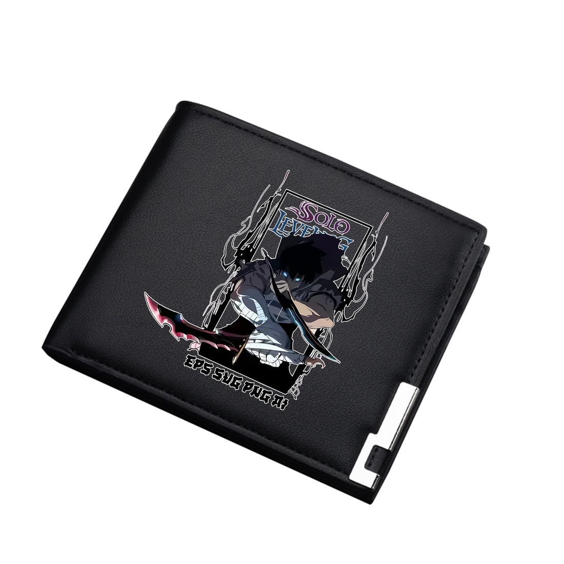 Portefeuille Solo Leveling Noir Et Blanc