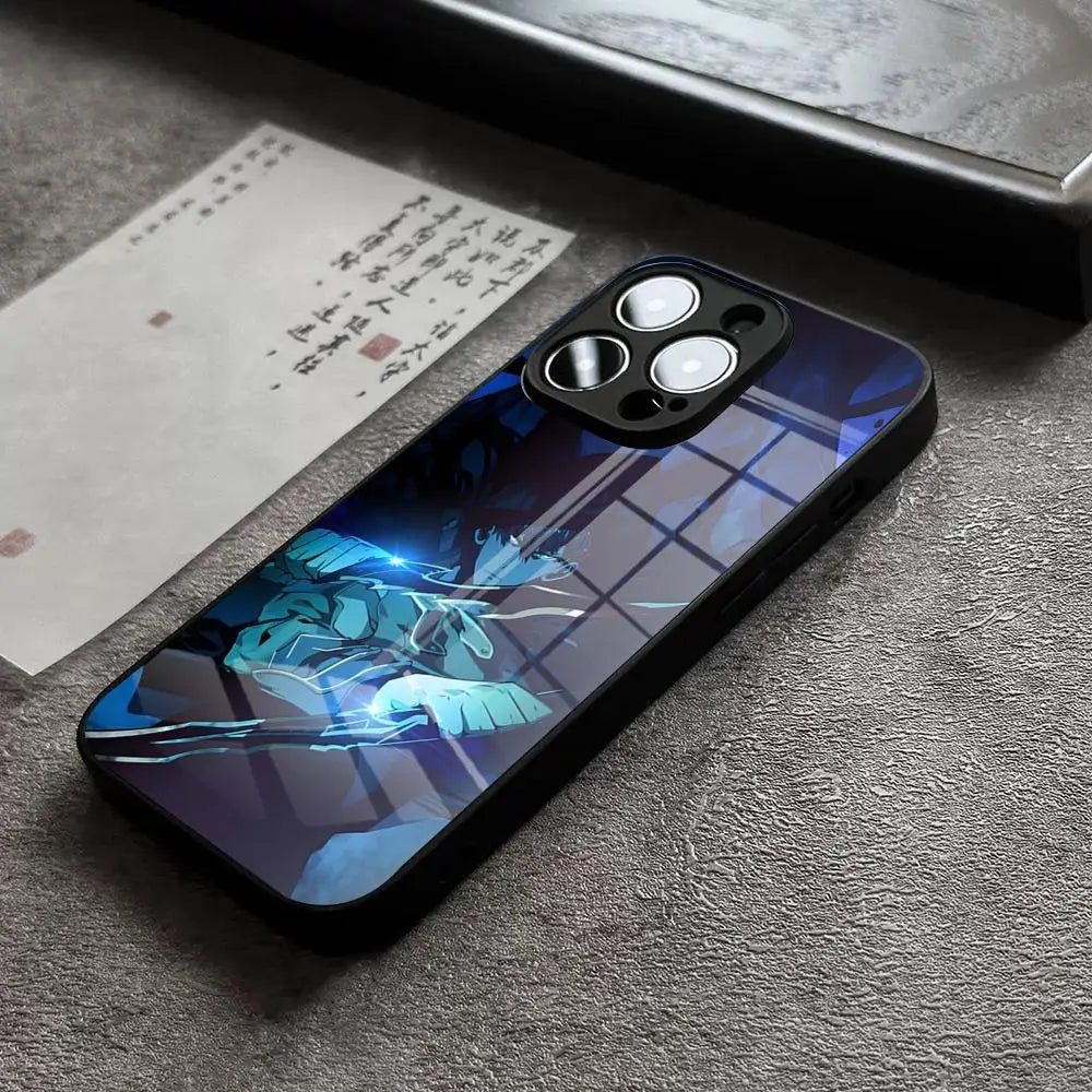 Coque iPhone Solo Leveling Sung Jin-Woo Capuche