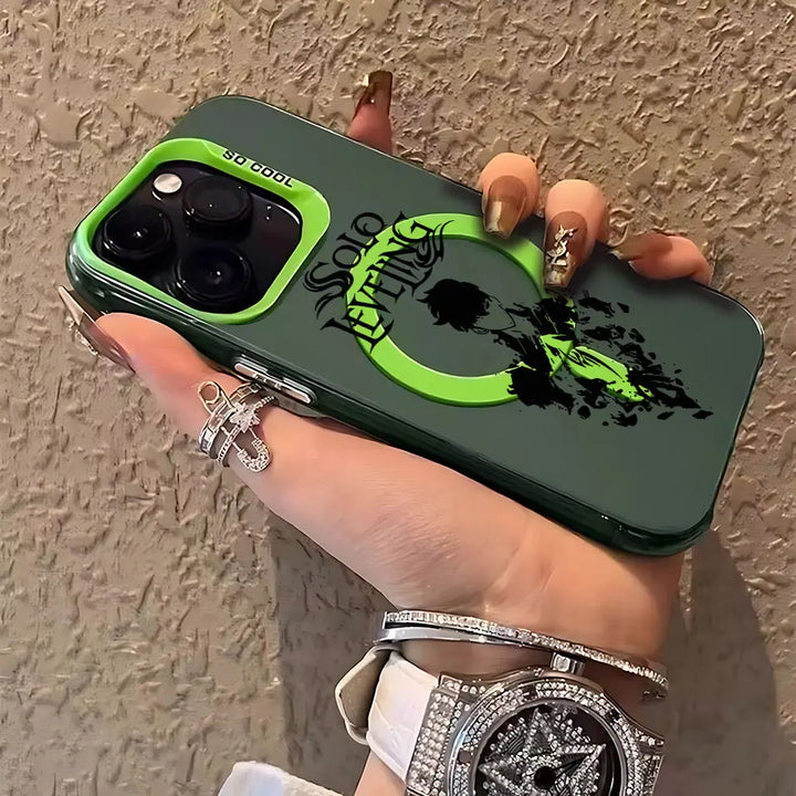 Coque iPhone Solo Leveling Verte