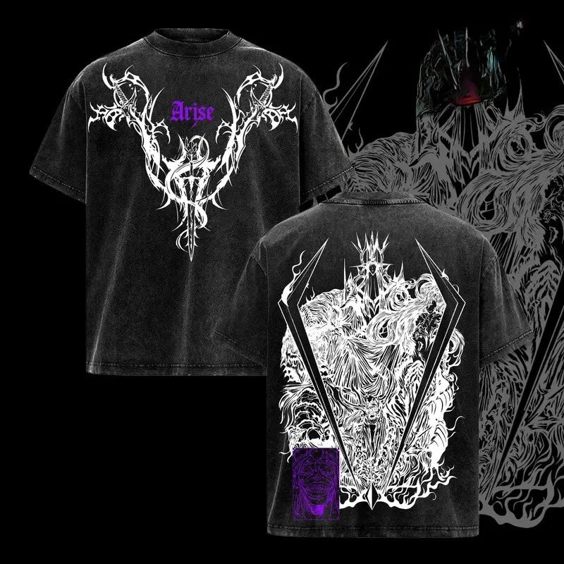 T-shirt Solo Leveling Gothique