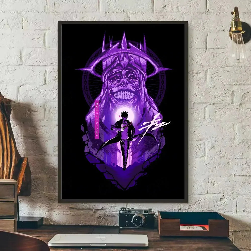 Poster Solo Leveling Mauve