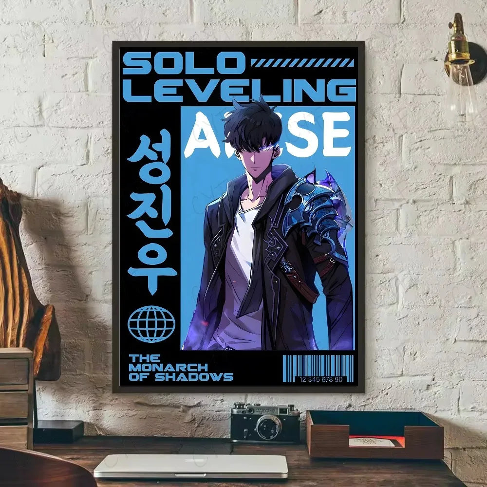 Poster Solo Leveling Bleu