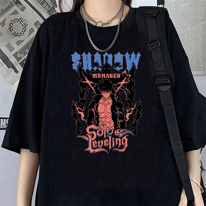 T-shirt Femme Solo Leveling Oversize Shadow Monarch