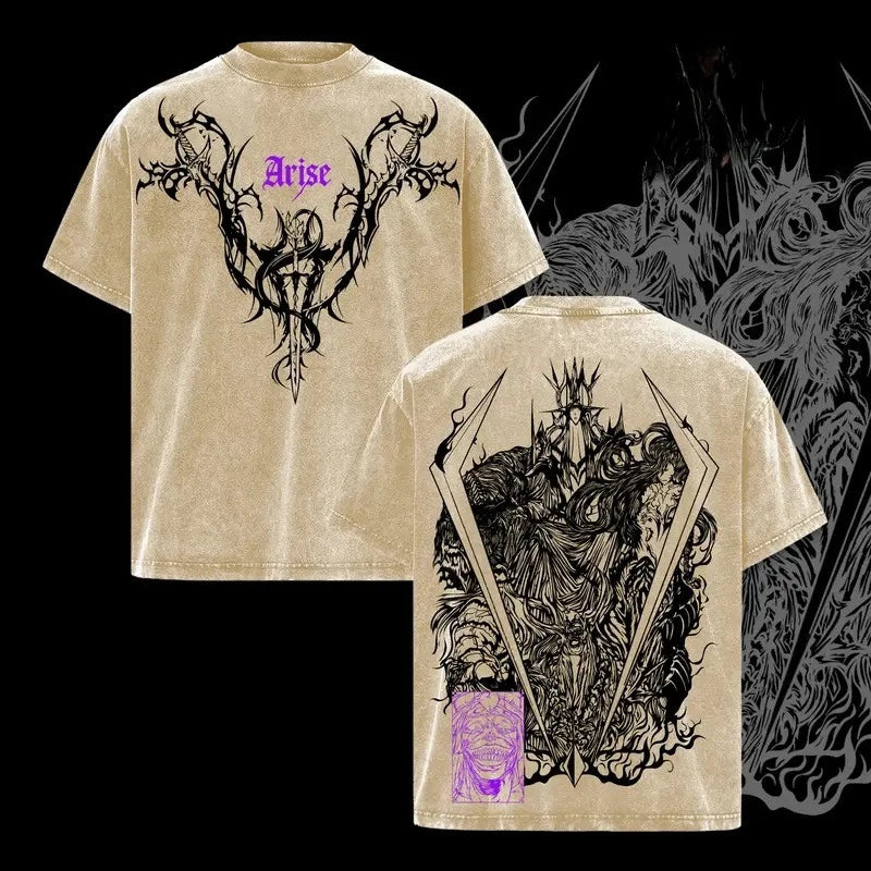 T-shirt Solo Leveling Gothique