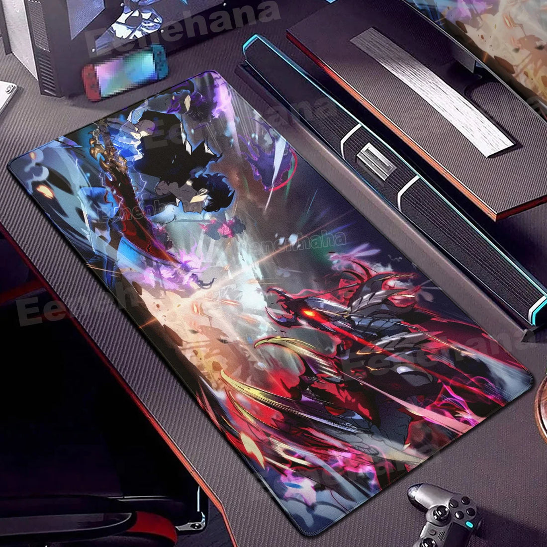 Tapis de Souris Solo Leveling Sung Jin-Woo vs Beru