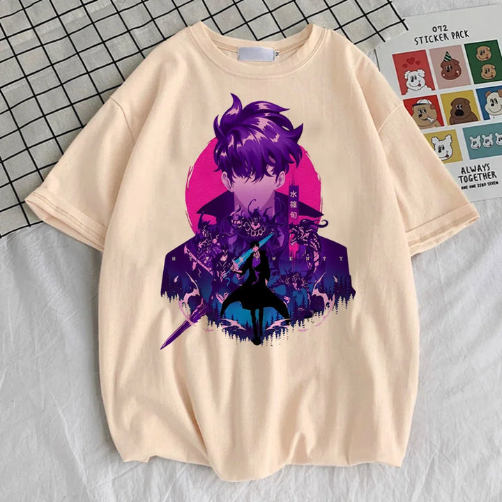 T-shirt Femme Solo Leveling Beige