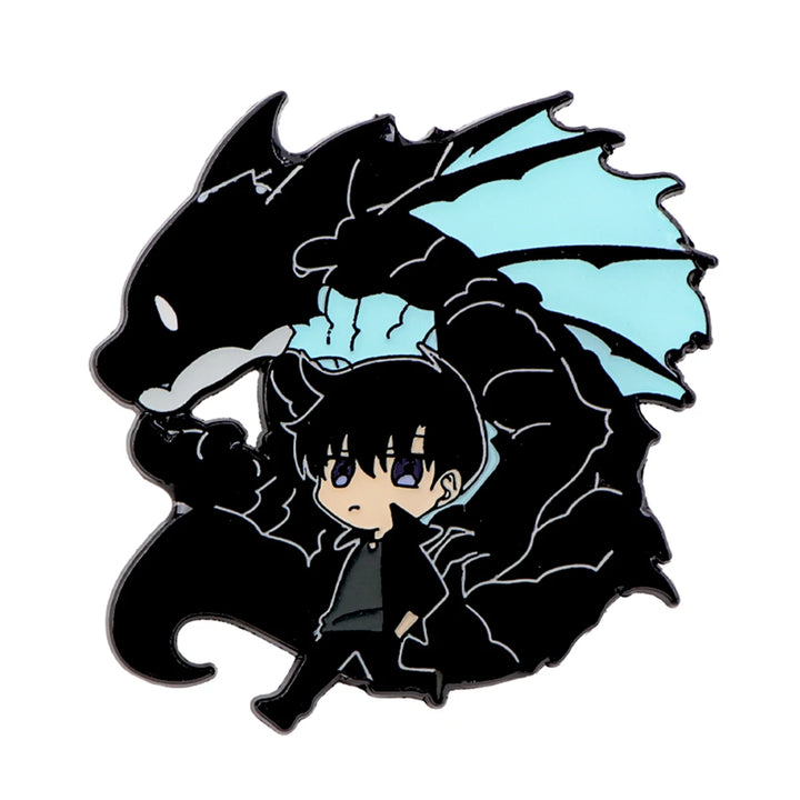 Broche Solo Leveling Sung Jin Woo Et Kaisel